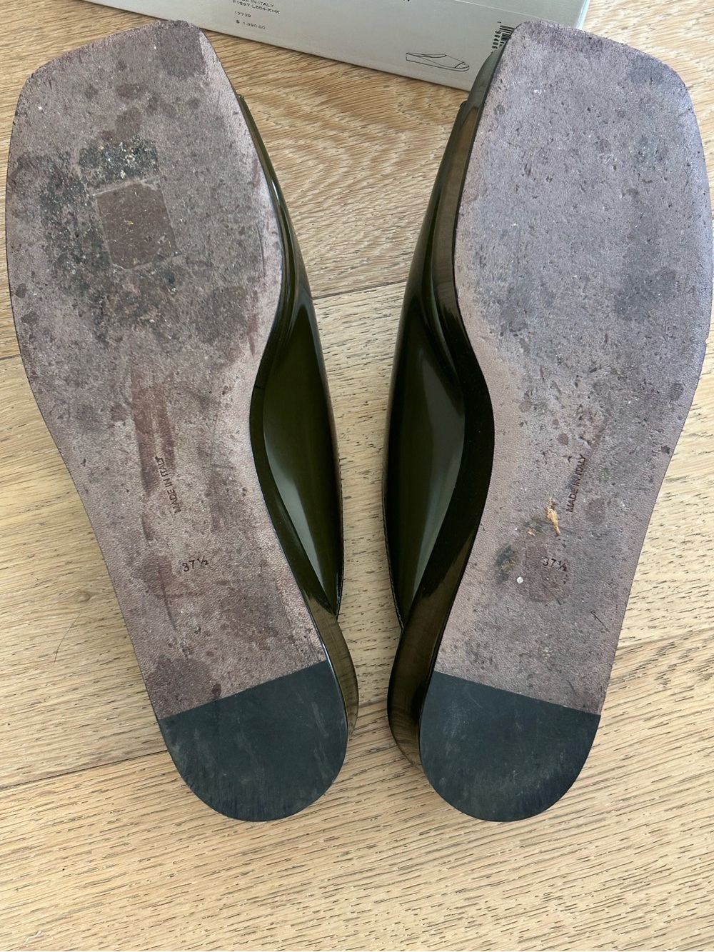 The Row Emi Platform Sandal in Khaki, Size 7.5 - Picture 6 of 8